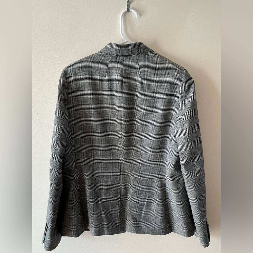 Talbots Women’s Black And Grey Plaid Pant Suit   Size 10  Like New - Picture 5 of 16